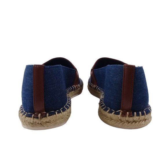 St John's Bay Women's NEW! Marlee Denim Blue Flat Slip-On Round Toe Shoes - Picture 9 of 11